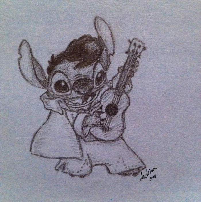 Stitch as Elvis