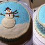 Snowman Cake