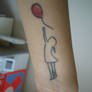 Girl with a Balloon Tattoo