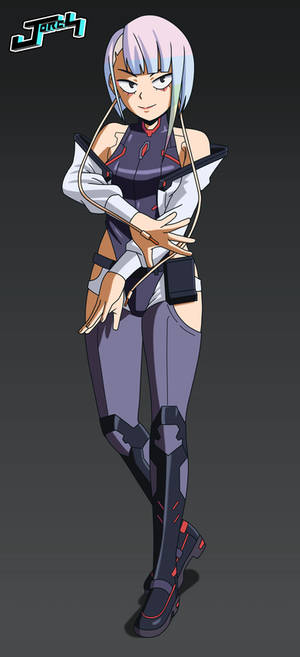 Kyoka Jirou cosplaying Lucy kushinada 