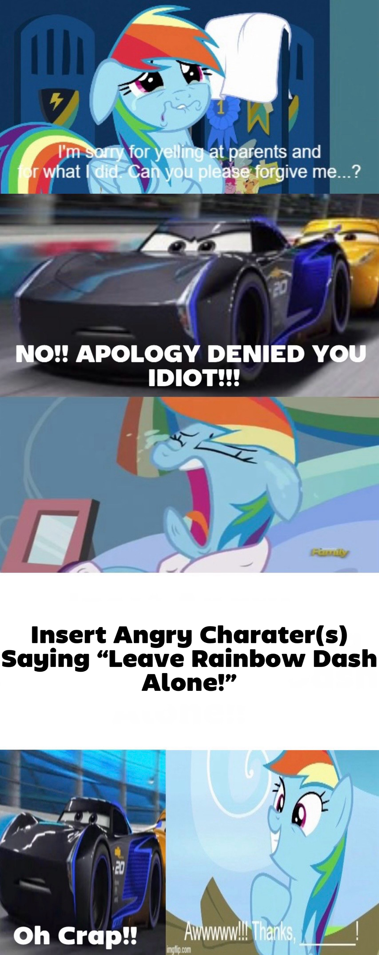 Who Saves Rainbow Dash from Jackson Storm
