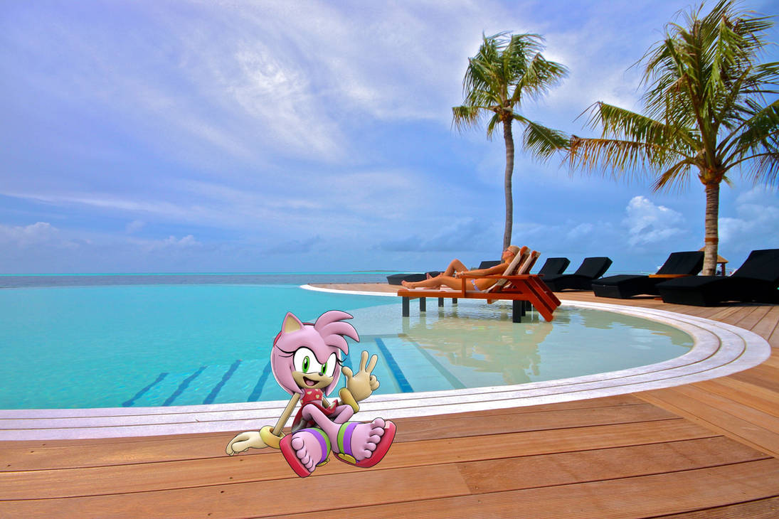 Amy Poolp Amy chillin by the pool by RGFanFics on DeviantArt