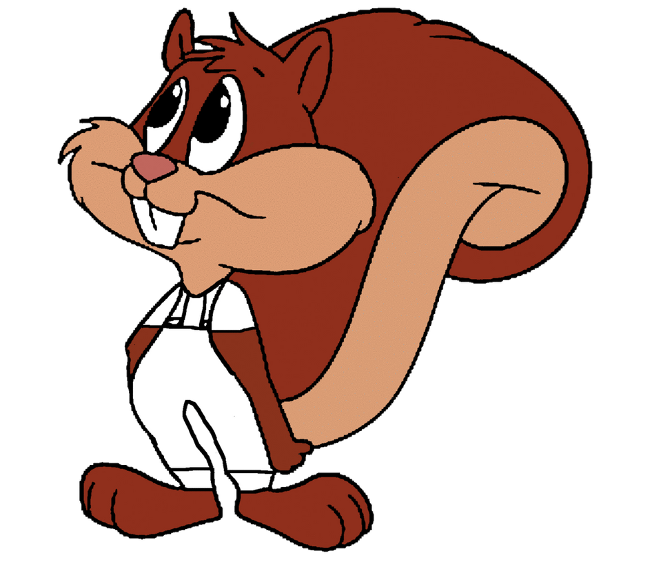 Skippy Squirrel as a painter by RGFanFics on DeviantArt