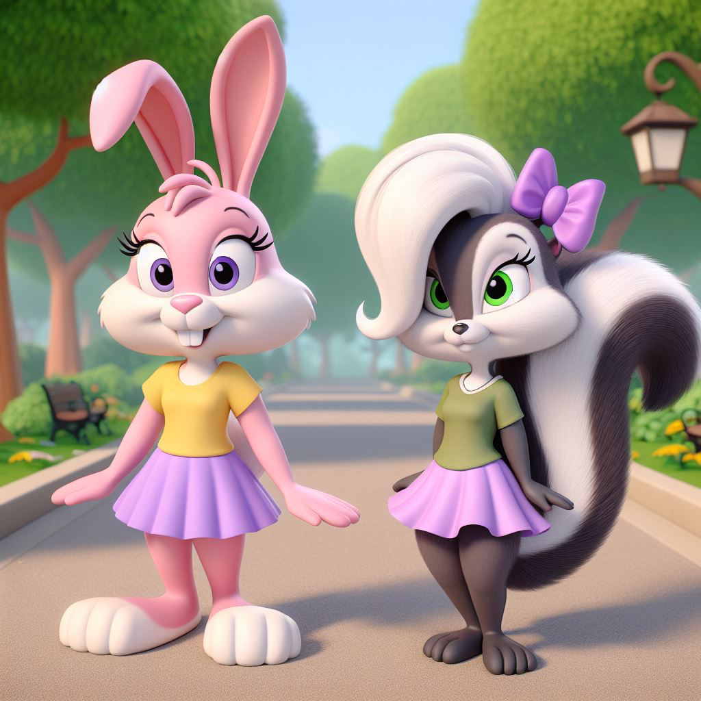 Babs Rodes Robinson Babs and Fifi in the park by RGFanFics on DeviantArt