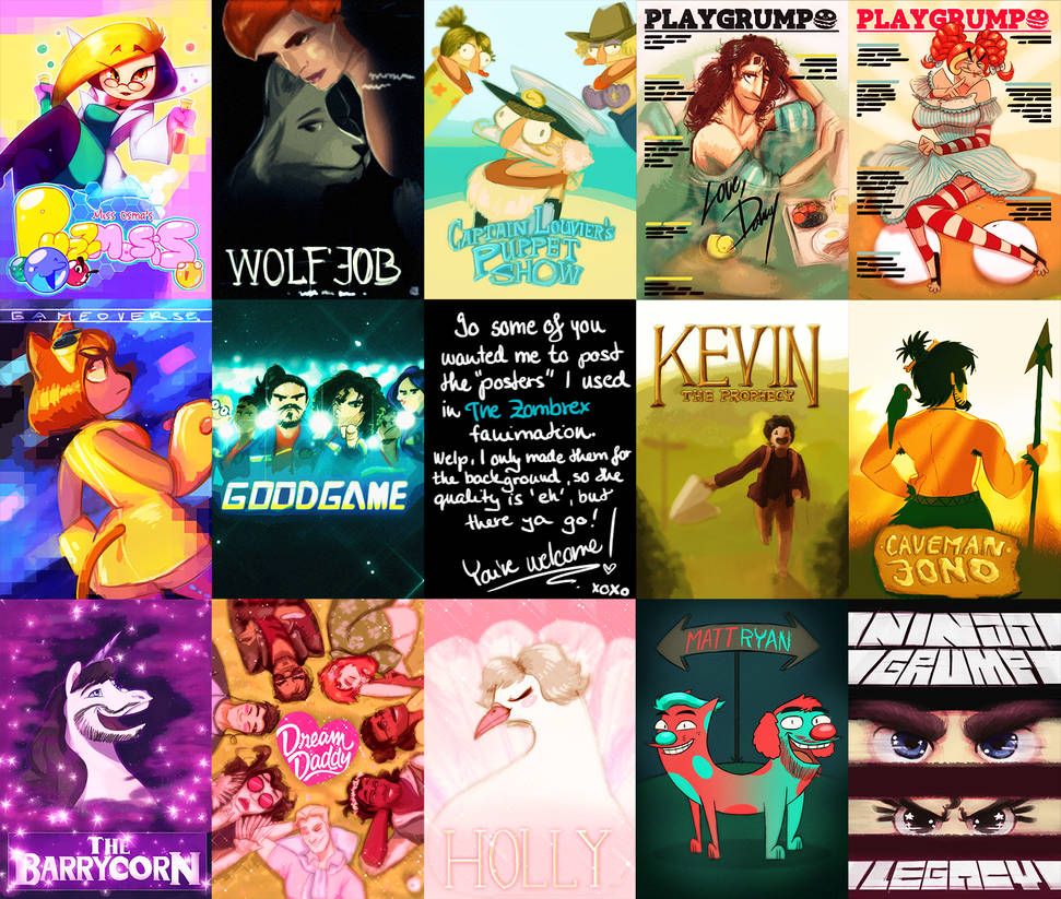 The Zombrex Fanimation - EasterEgg Posters by ScribbleNetty