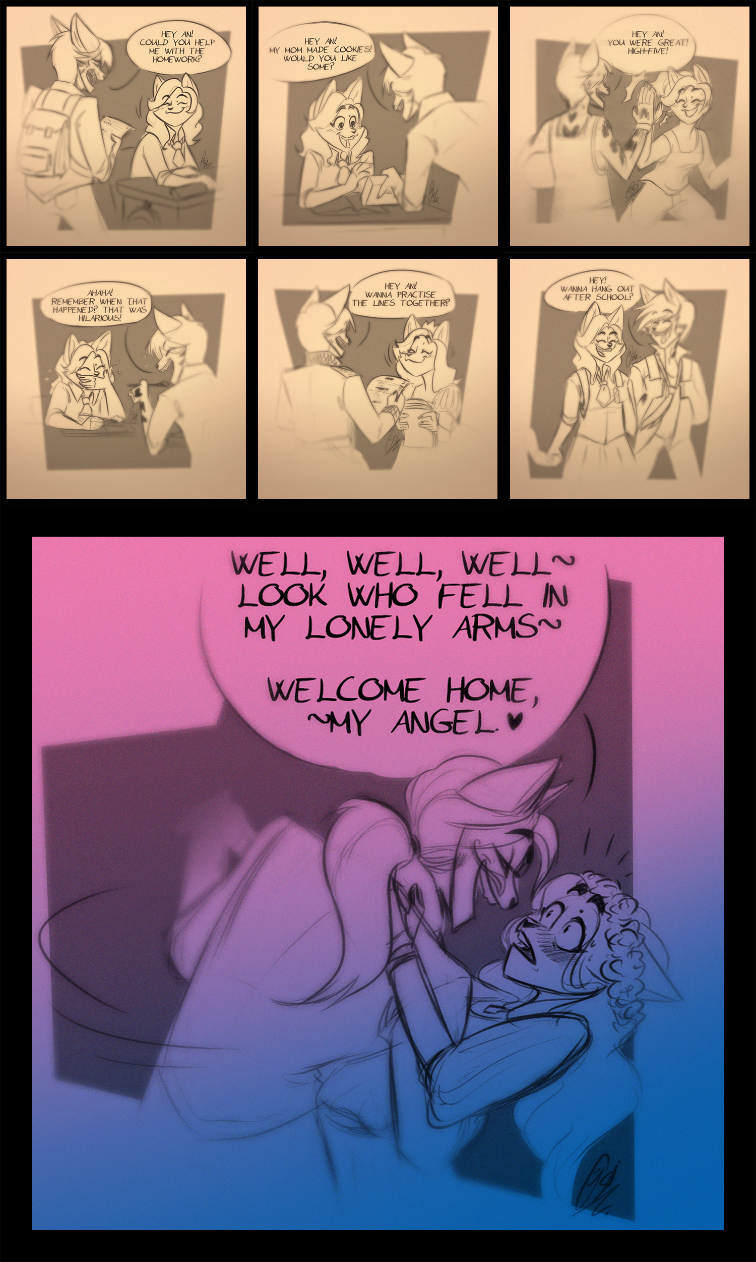 Comic-Project - Blast From the Past (teaser art) by ScribbleNetty