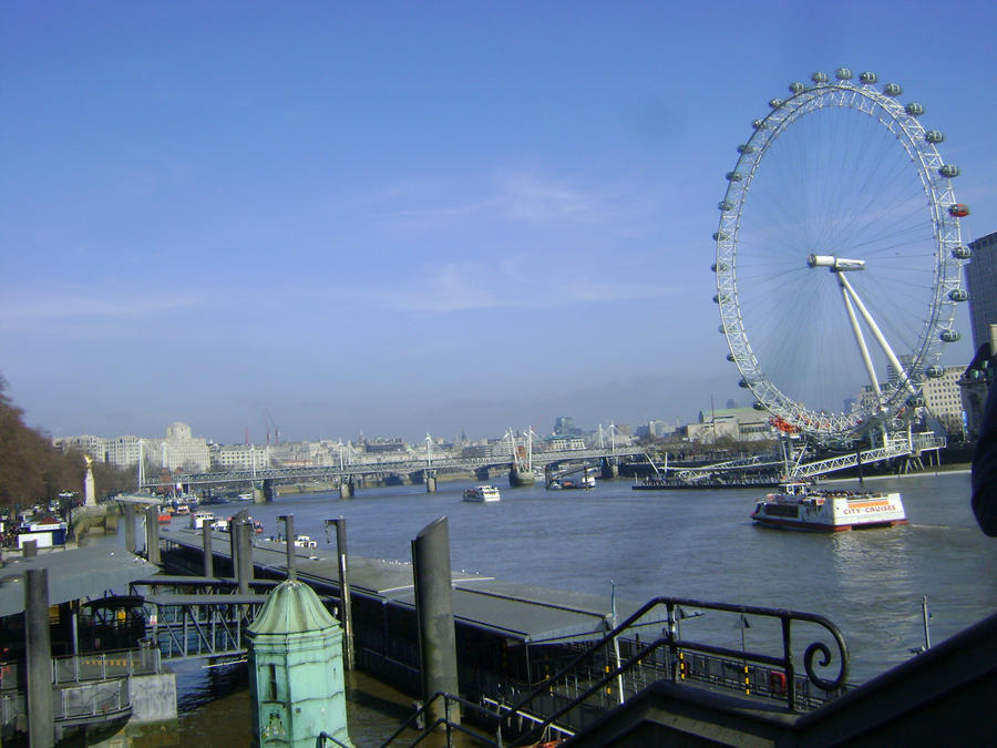 London Eye on the Thames