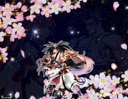 Wallpaper Haohmaru x Baiken