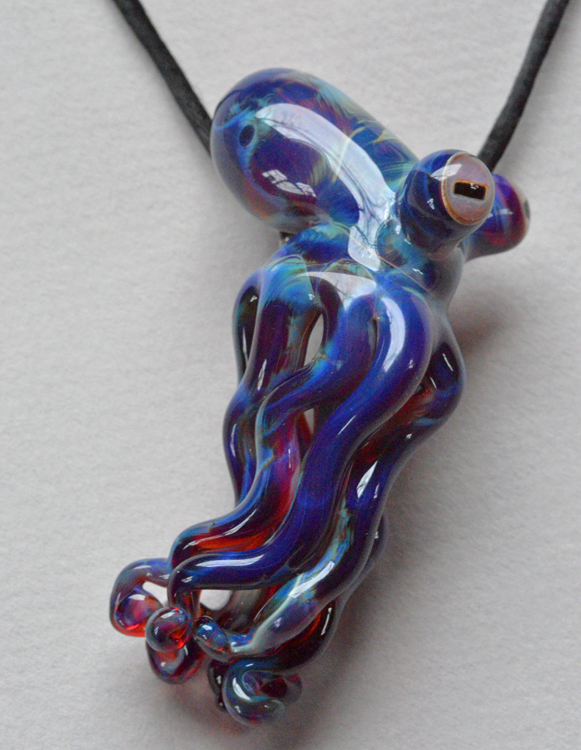 Glass Octopus Pendant