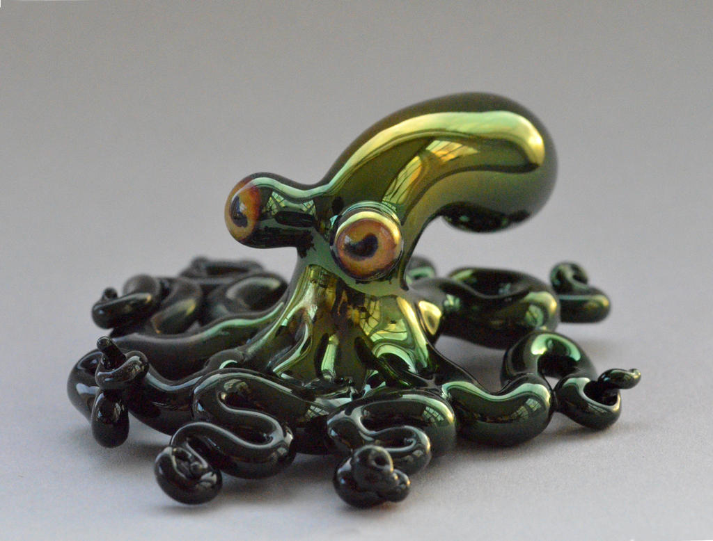 Octopus Sculpture, glass