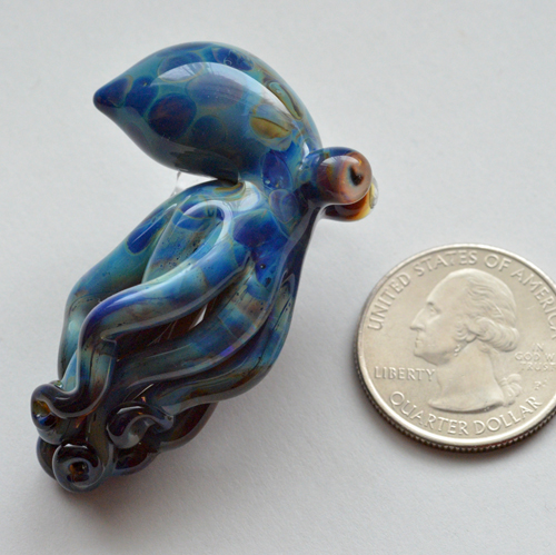 Glass Octopus Pendant