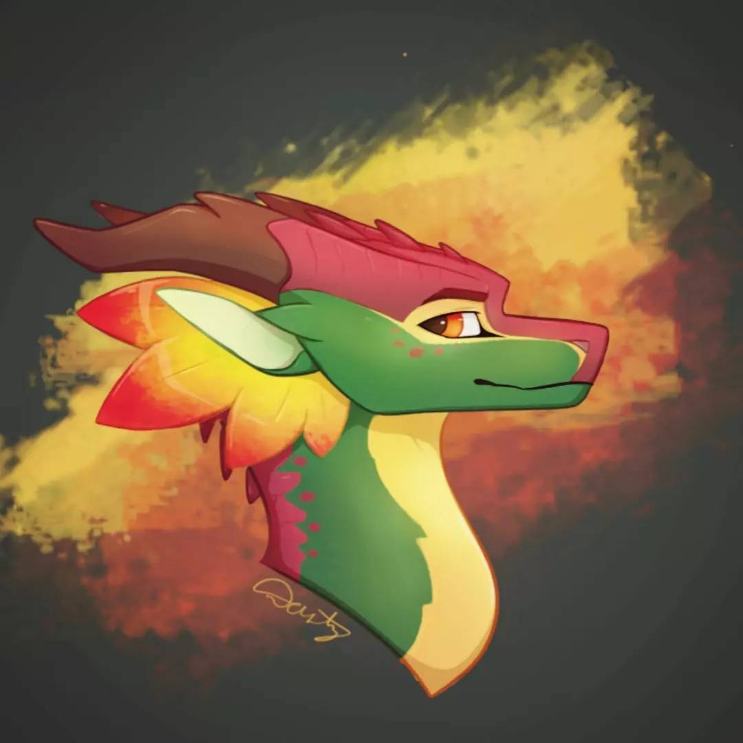 Rainwing Ruff Autumn rainwing by DartyDragon on DeviantArt