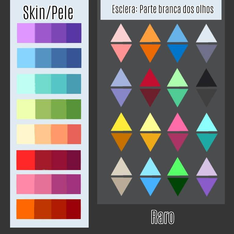 Color Es Random Raros Palheta de cores dos Raros by Drakonty on DeviantArt