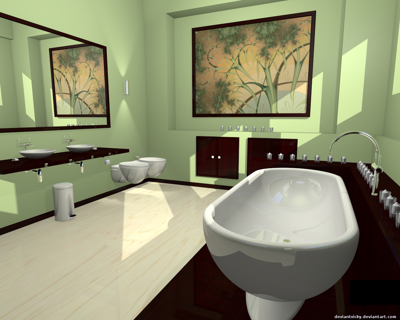 Blender Bathroom Design