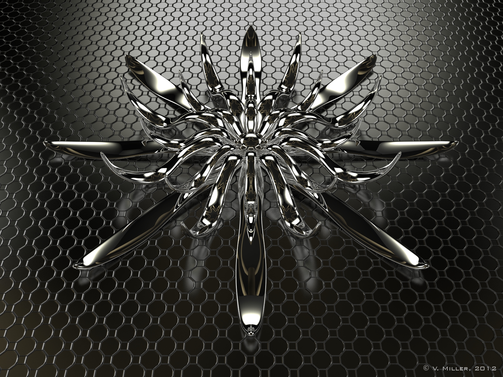 Chrome Flower by VickyM72