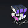 Rubik's Cube Keychain