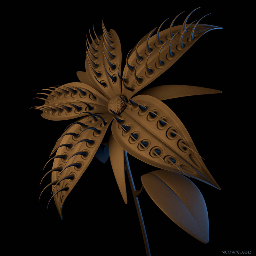 Spiked Flower by VickyM72 on DeviantArt