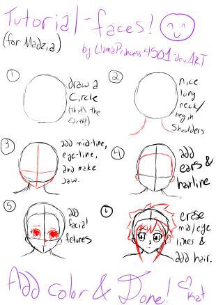 Face Tutorial Scene Tutorial- Faces! by LlamaPrincess4501 on DeviantArt