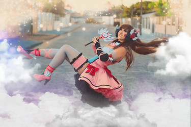 Magical Girl Mahou Shoujo D.Va Cosplay - overwatch