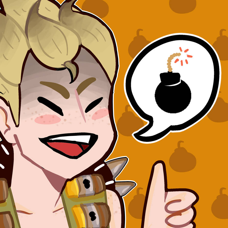 Nonbinary Junkrat icons for Anon!