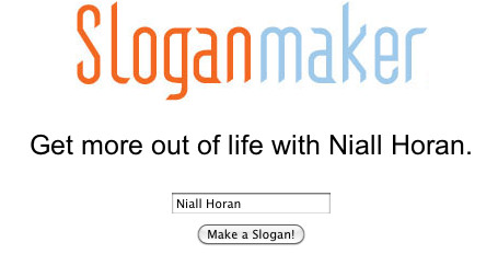 Sloganmaker - Niall