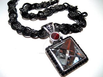 Large Square Gem Necklace