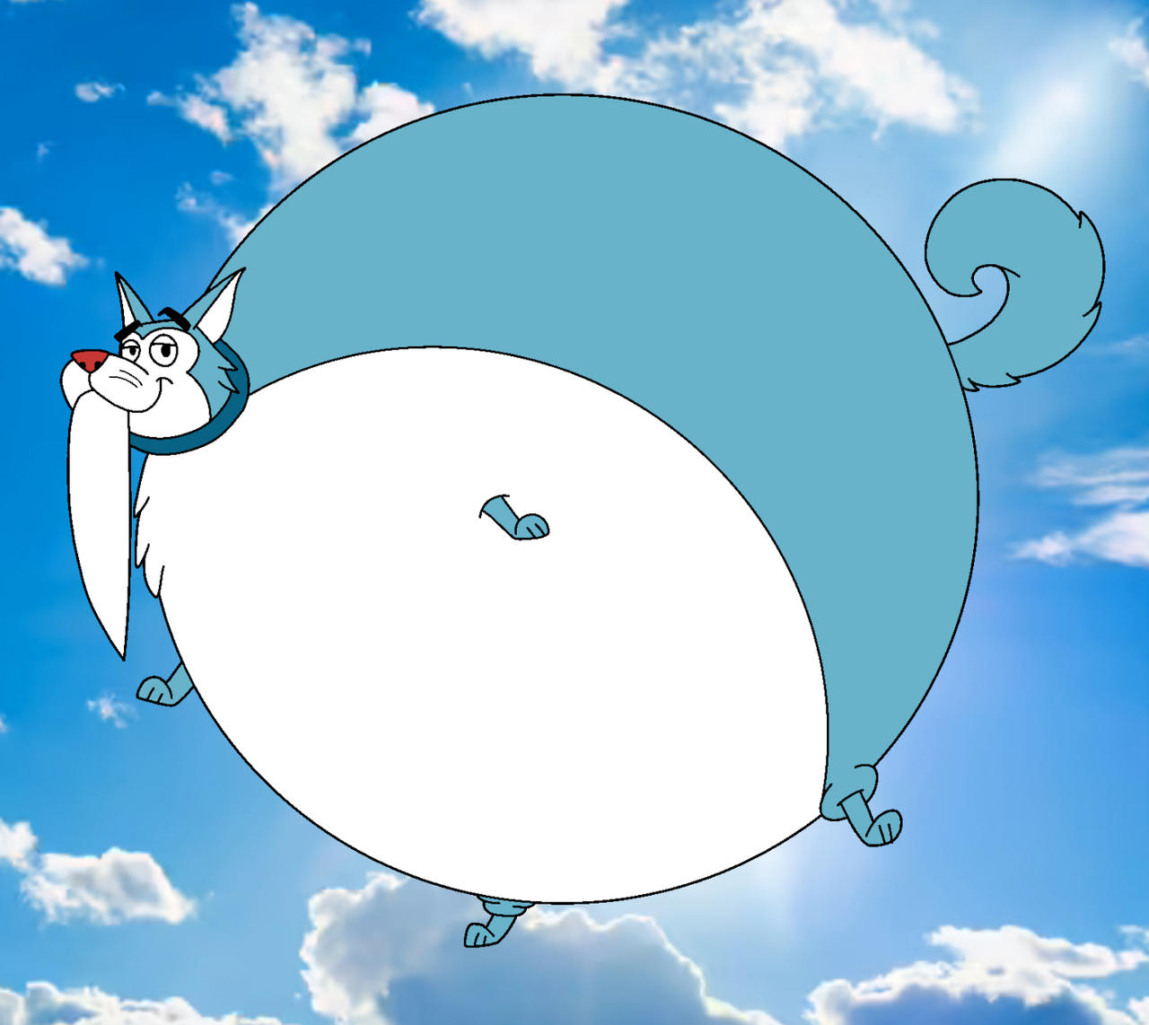 Tusky Husky Inflation in the Sky by sebastianhood627 on DeviantArt