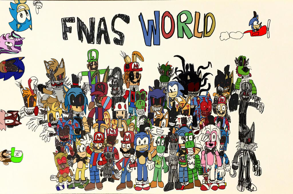 Fnas Intro FNAS WORLD (Coloured) by Nanikos16 on DeviantArt