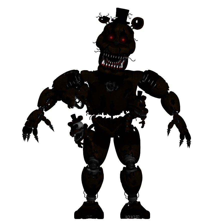 Nightmare Shadow Freddy (as Nightmare Fredbear) by Nanikos16 on