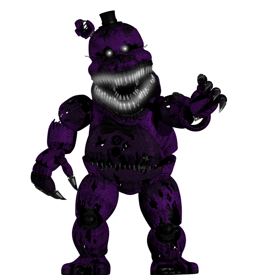 Nightmare Shadow Freddy (as Nightmare Fredbear) by Nanikos16 on