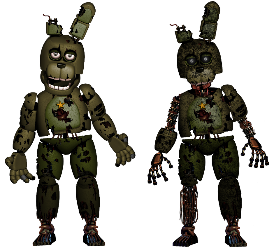 Springtrap V2 Rockstar Springtrap V2 and Ignited Springtrap by Nanikos16 on DeviantArt