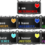Undertale || Human Soul Stamps Collection || F2U