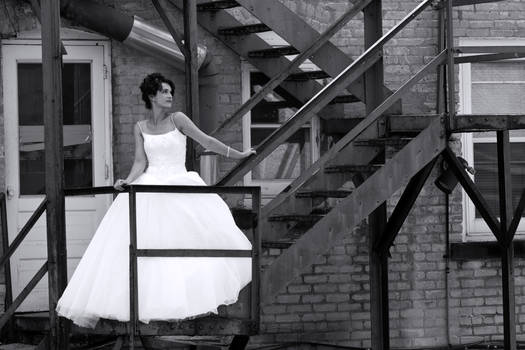 Trash the Dress: Fire Escape