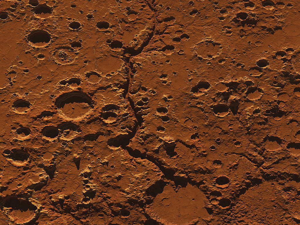 Ma'adim Vallis Satellite Image