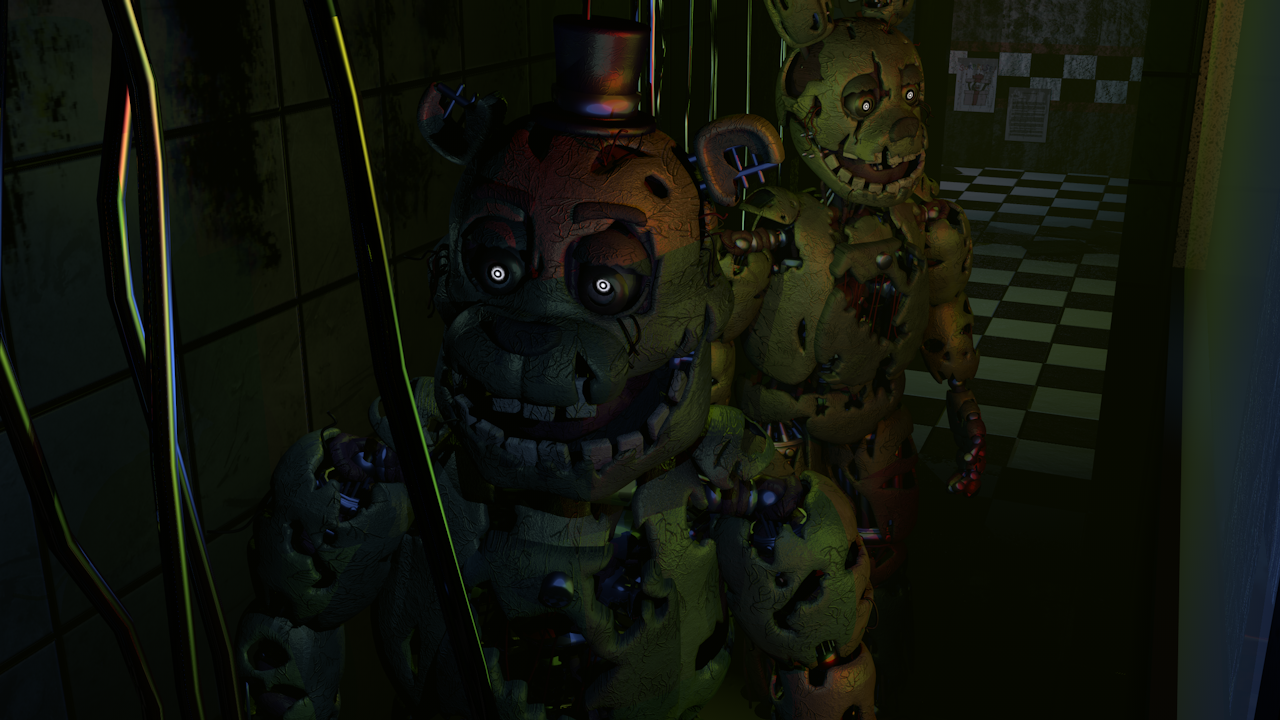 Fredtrap Variants Fredtrap And Springtrap Random Render by maxiboero5 on DeviantArt