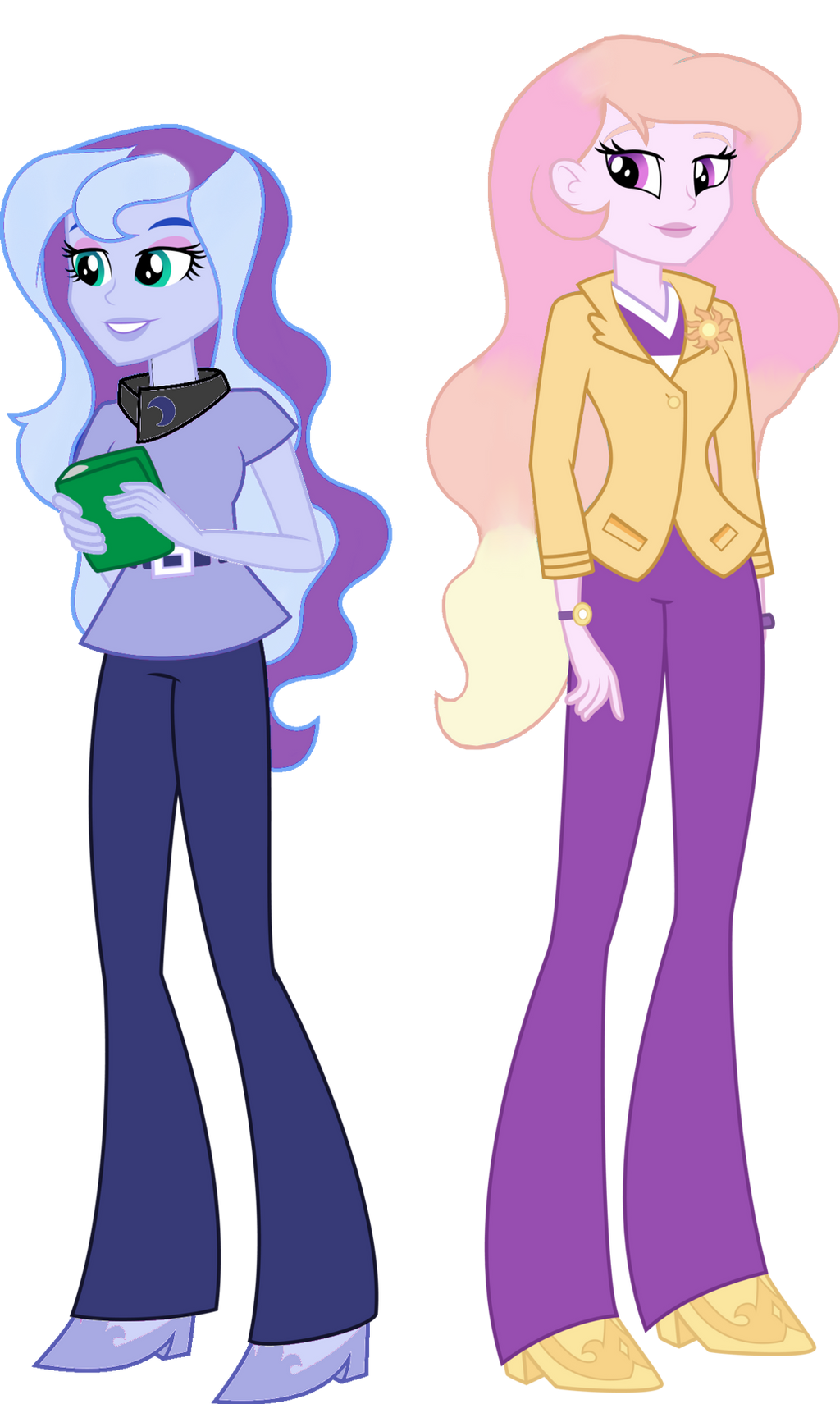 AU EQG Principal Luna and Vice Principal Celestia by SunsetShimmer333 on DeviantArt