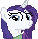 Wet mane Rarity sprite