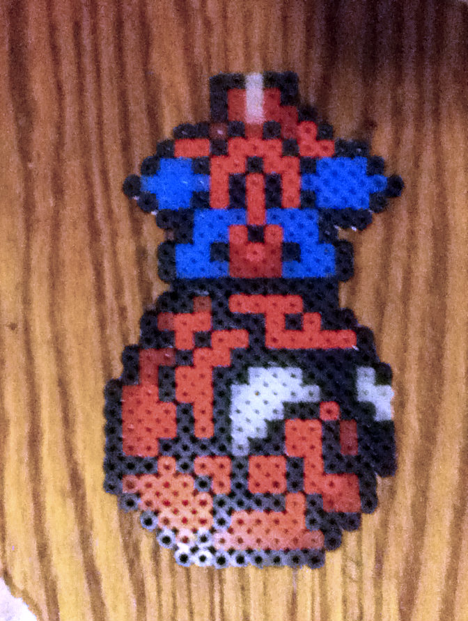 Iron Spider Spider-man hama bead perler  Perler bead art, Pokemon perler  beads, Perler bead patterns