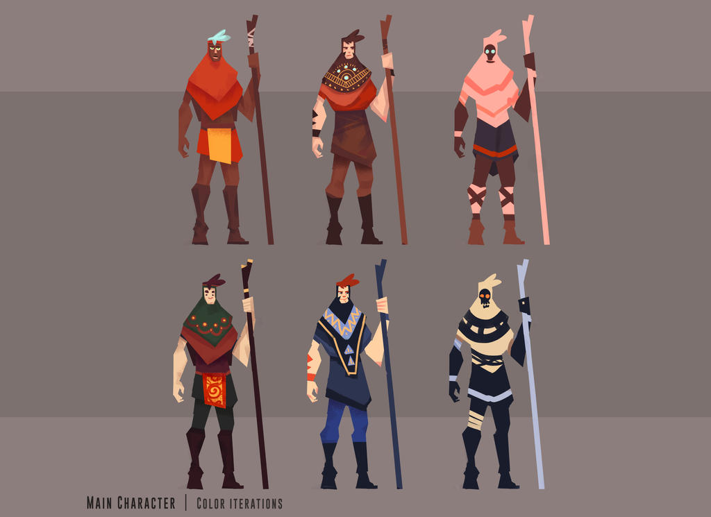 Character Design Color by theKinhe on DeviantArt