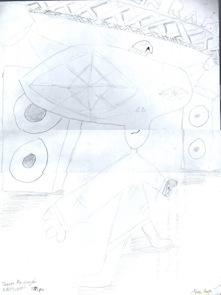 Alien Rapping Drawing Alien in a rap concert by javiermomc on DeviantArt