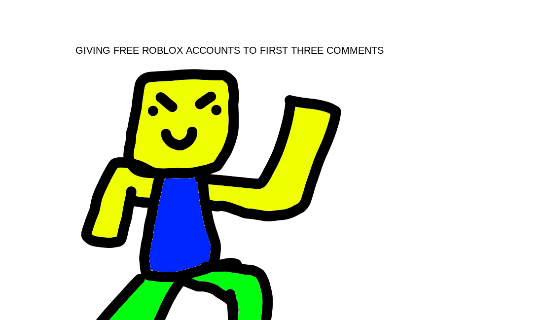 Free Roblox Account & Robux Give Away