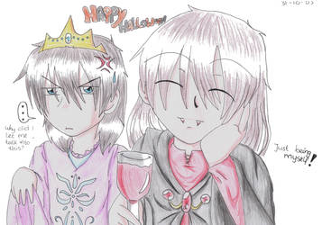 Tsuki and Kagi Halloween!