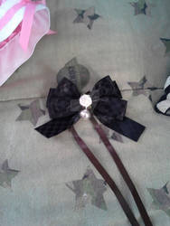 black bow so cute