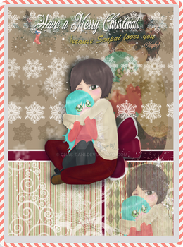 Art trade: Asuma Mutsumi/Fuyu Christmas card