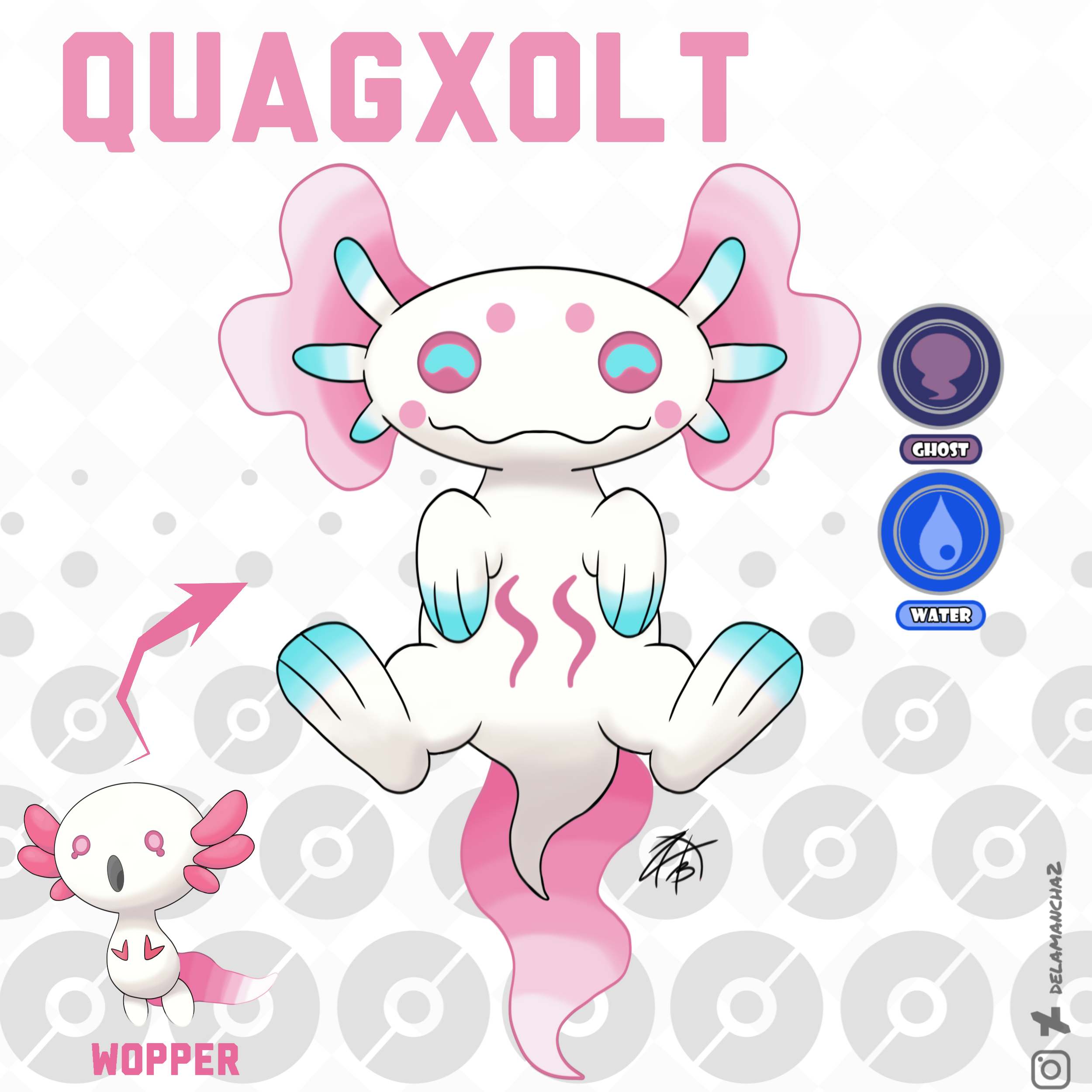 Quagxolt Wooper regional evolution by DelaMancha2 on DeviantArt