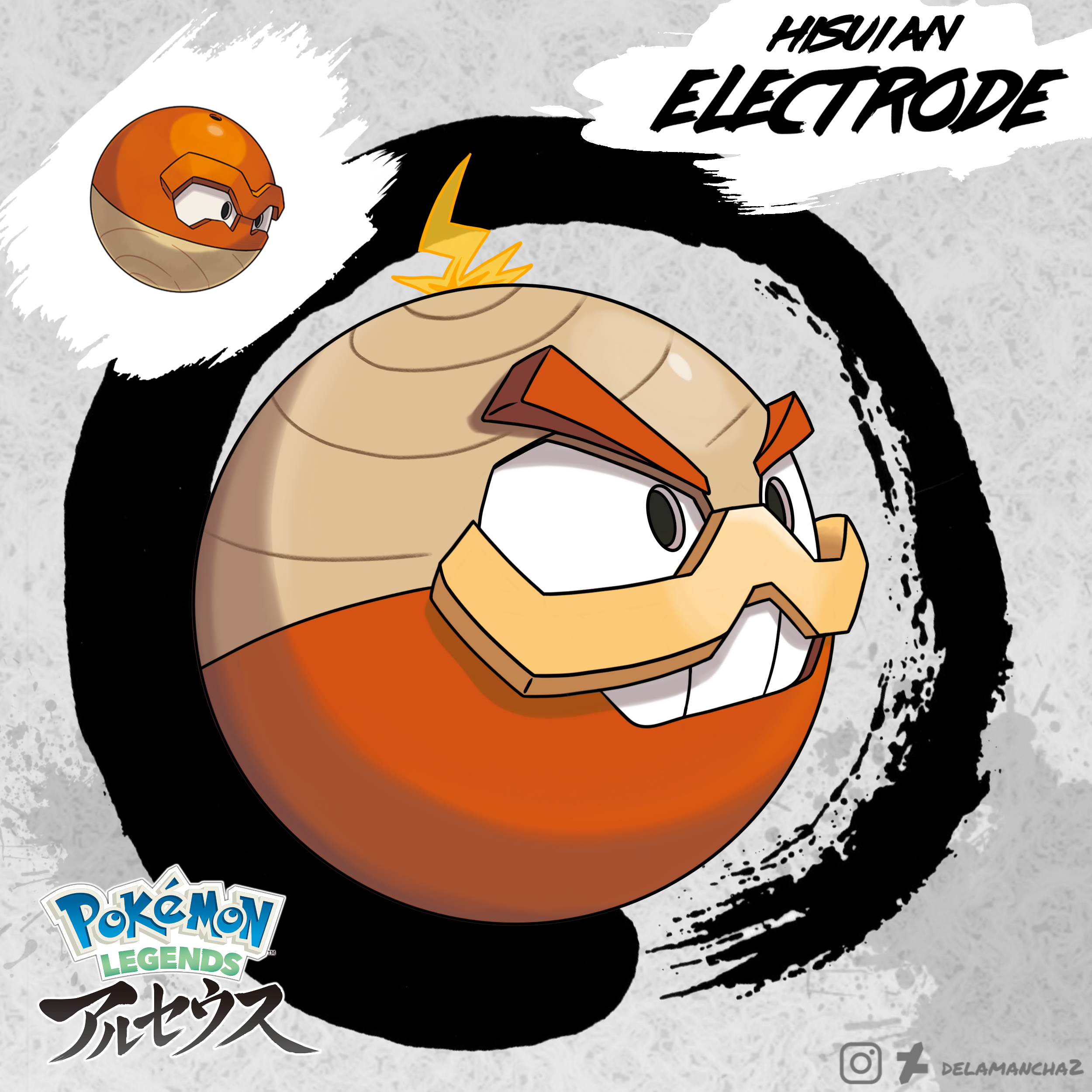 Artworks218_ on X: Hisuian Voltorb and Hisuian Electrode in Pokémon  Legends Arceus maybe? #fakemon #pokemon  / X