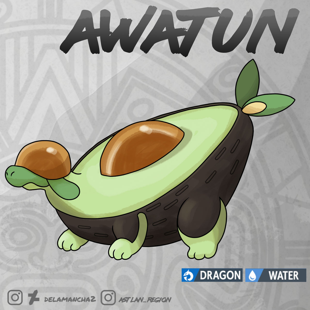 Awatun regional evolution of Applin by DelaMancha2 on DeviantArt