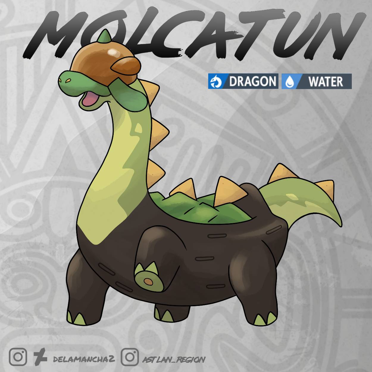 Molcatun (regional applin evolution) by DelaMancha2 on DeviantArt