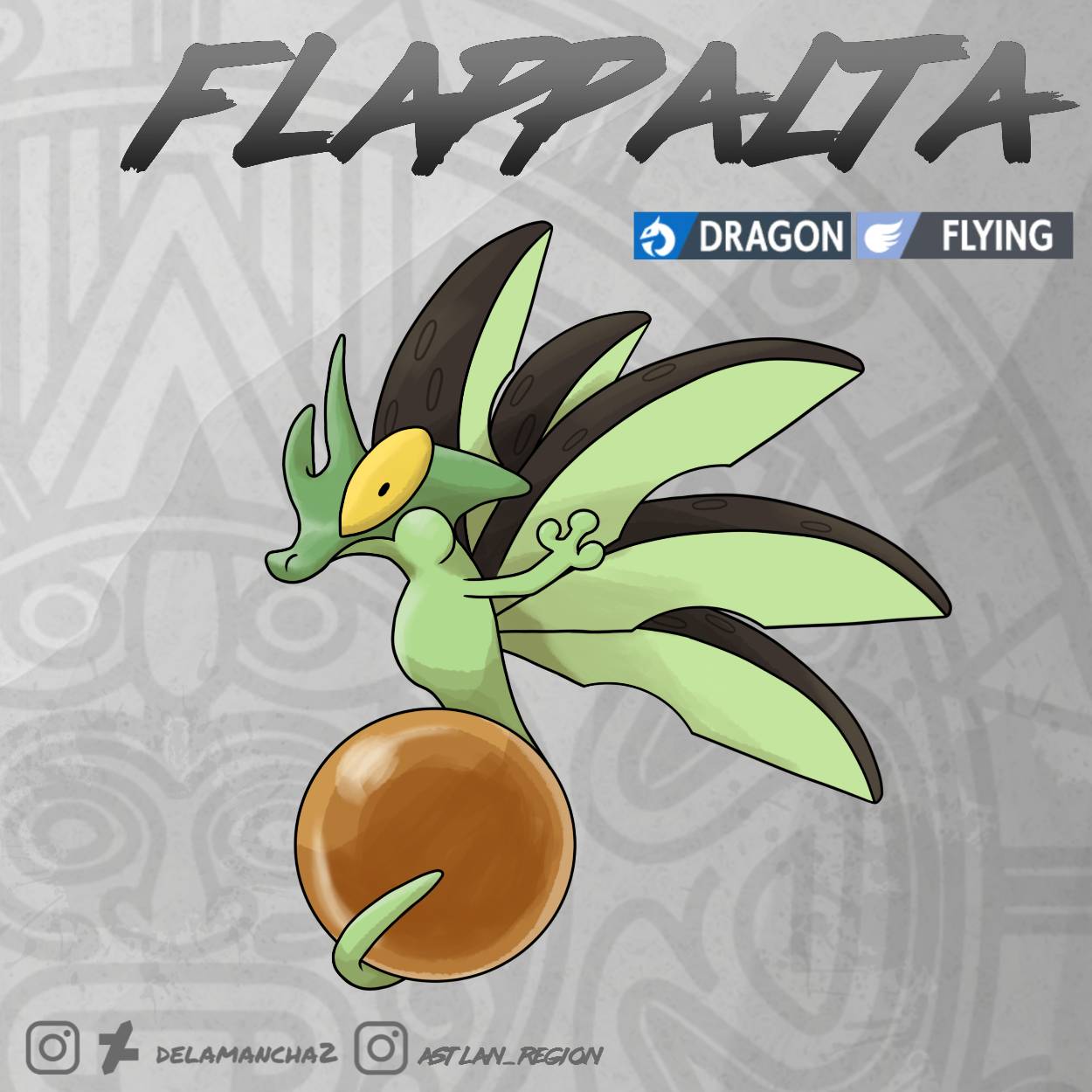 Flappalta - Regional Applin evolution by DelaMancha2 on DeviantArt