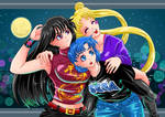 Sailor Moon initial Trio by Blue-Kachina